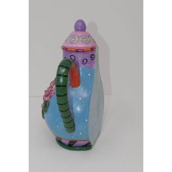 Milson & Louis Floral Design Hand Painted Teapot RARE - Picture 8 of 11